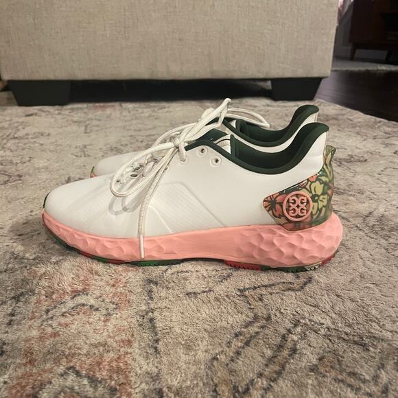 G/FORE x Barstool MG4+ Women's Golf Shoe SZ 7 Pink & Green Floral MSRP $250 EUC - Picture 7 of 12